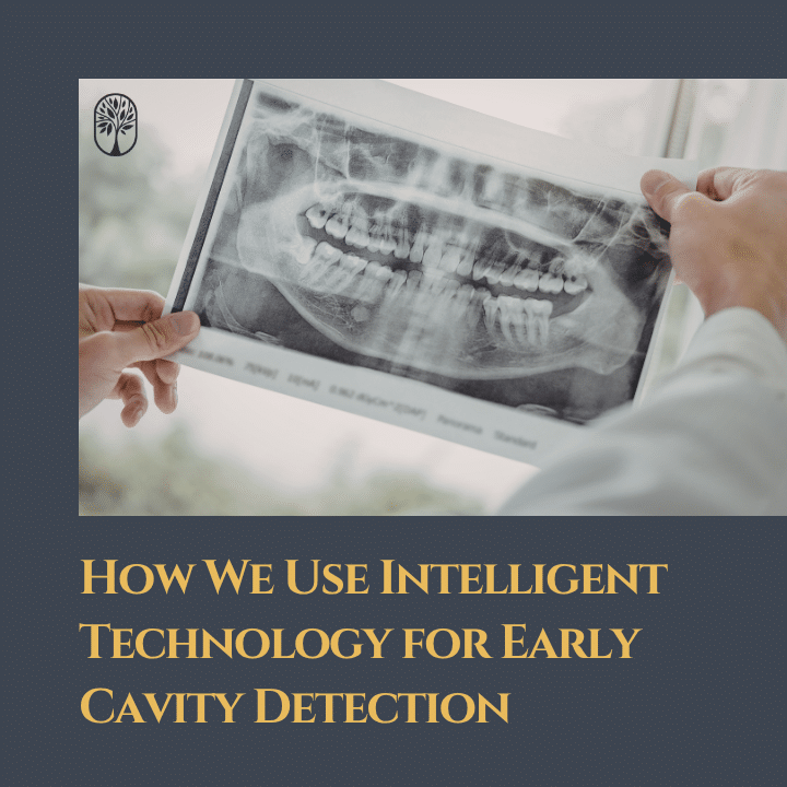 A Sacramento dentist using a high-tech digital scanner to detect early-stage cavities on a patient's back molars.
